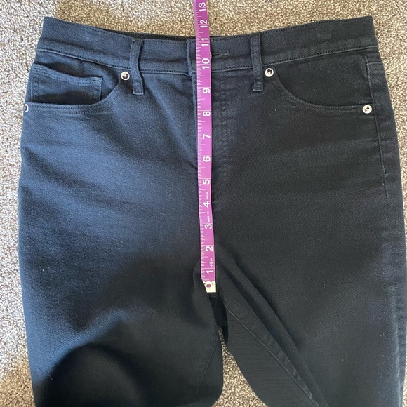 High-Rise Black Straight-Leg Jeans 6R - Picture 5 of 7